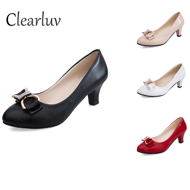 Spring new with small leather shoes with round head shallow mouth single shoes rhinestone bow sexy office versatile high heels
Spring new with small leather shoes with round head shallow mouth single shoes rhinestone bow sexy office versatile high heels