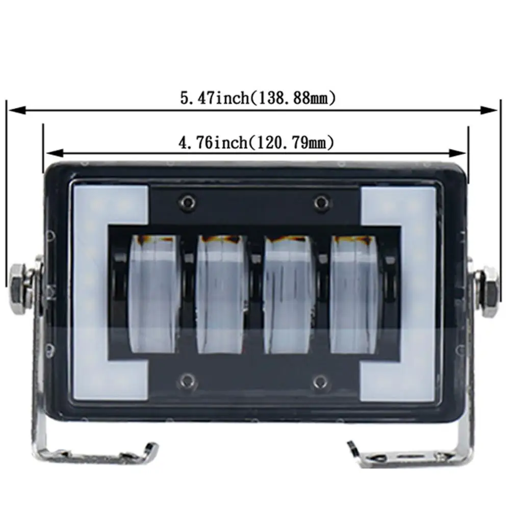 LED Light Bars 5inch 24W Off Road Work Light Bar with White DRL 12V 24V Driving Fog Lights for Boat Truck Jeep Fog Lamp Spotlight Offroad 4wd atv suv Excavator Road roller 4x4 motorcycle lightbar barra (4)