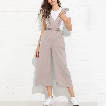Women Wide Leg Striped Jumpsuit Streetwear Deep V-Neck Playsuit Loose Casual Ruffle Pleated Overalls
Women Wide Leg Striped Jumpsuit Streetwear Deep V-Neck Playsuit Loose Casual Ruffle Pleated Overalls