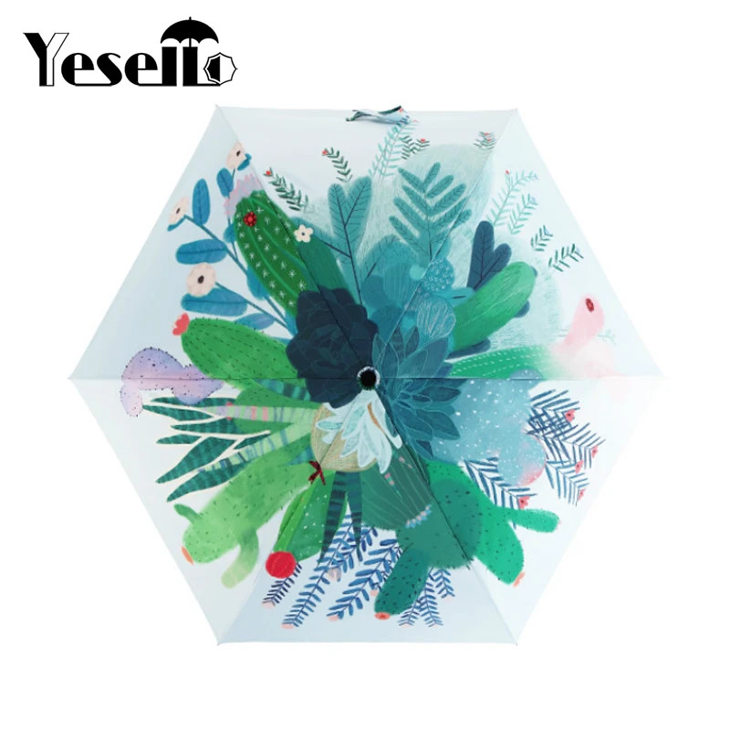 Yesello Cute Cactus Original Design Women's Umbrella Oil Painting 3 Folding Parasol Lady Portable
Yesello Cute Cactus Original Design Women's Umbrella Oil Painting 3 Folding Parasol Lady Portable
