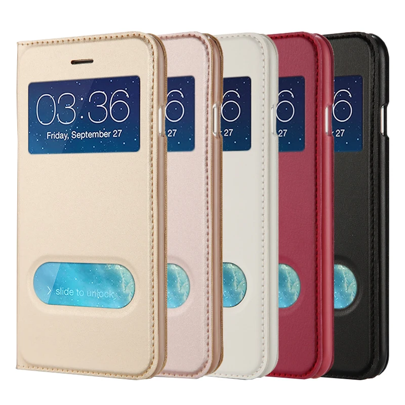 Luxury Open Window Flip Cover For iPhone 7 8 Plus 5 5S SE PU Leather Phone Case for iPhone 8 6 6s 7 Plus for iPhone 6 Plus Case
Luxury Open Window Flip Cover For iPhone 7 8 Plus 5 5S SE PU Leather Phone Case for iPhone 8 6 6s 7 Plus for iPhone 6 Plus Case