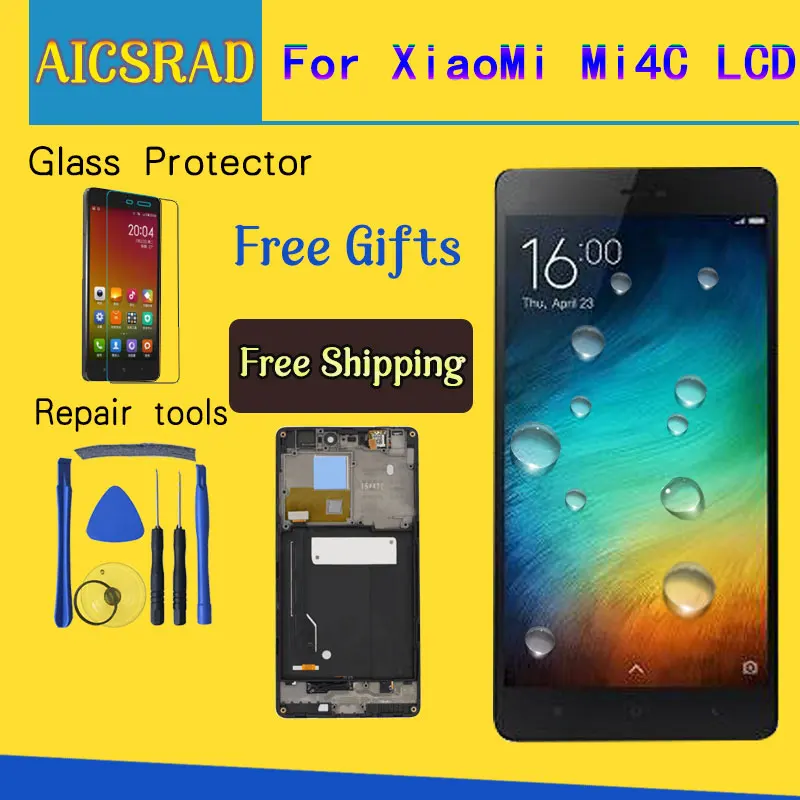 100% протестированный рабочий ЖК-дисплей AICSRAD, сенсорный экран, дигитайзер в сборе с рамкой для телефона Xiaomi Mi4c Mi 4c M4c, запасные части
100% протестированный рабочий ЖК-дисплей AICSRAD, сенсорный экран, дигитайзер в сборе с рамкой для телефона Xiaomi Mi4c Mi 4c M4c, запасные части