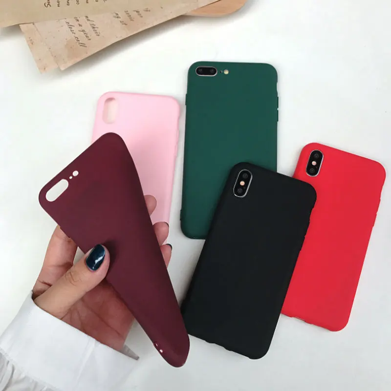 TPU For iPhone XS Max SX XR Case Matte solid color silicone phone case For iPhone 7 8 X 6 6S Plus phone case
TPU For iPhone XS Max SX XR Case Matte solid color silicone phone case For iPhone 7 8 X 6 6S Plus phone case