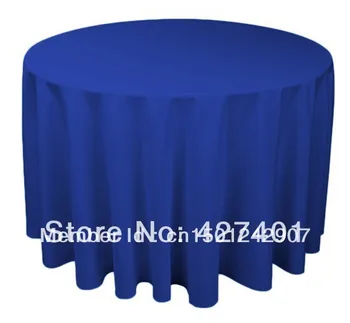 Hot Sale 120" Royal Blue Round Table Cloth Polyester Plain Table Cover For Wedding Events &Party Decoration
Hot Sale 120" Royal Blue Round Table Cloth Polyester Plain Table Cover For Wedding Events &Party Decoration