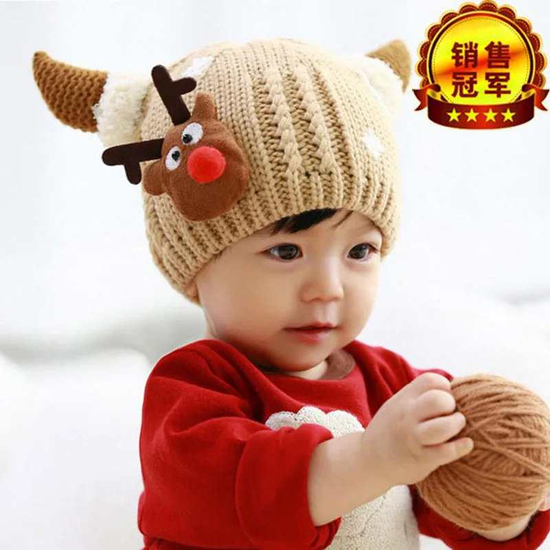 2016 New Child Christmas deer baby Winter Hats Fur Children Knitting wool Hat/Caps kids Warmer earflap beanie
2016 New Child Christmas deer baby Winter Hats Fur Children Knitting wool Hat/Caps kids Warmer earflap beanie