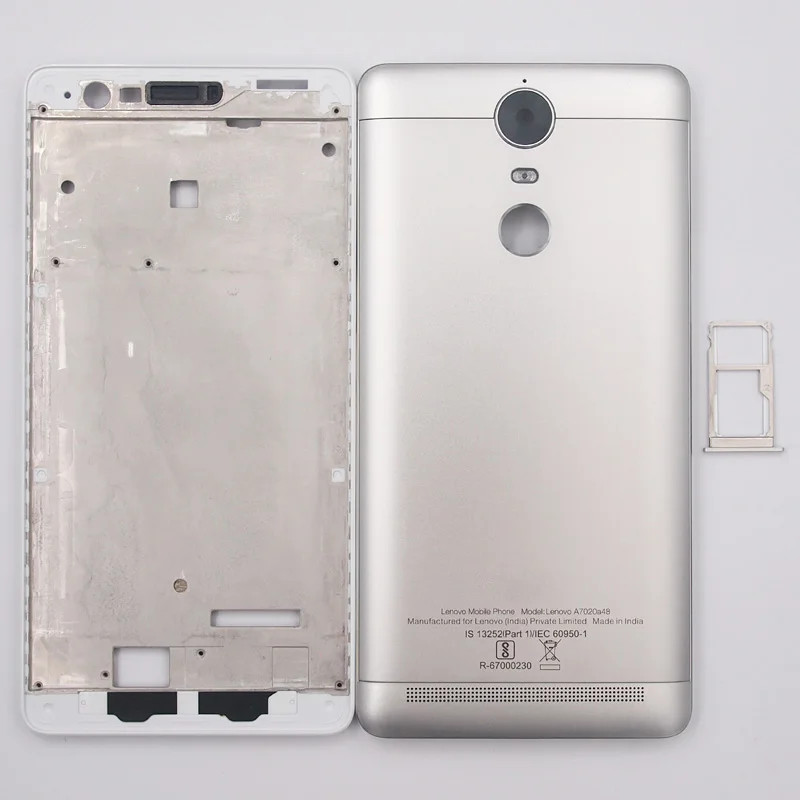 BaanSam New Front Frame Battery Door Back Cover Housing Case For Lenovo K5 NOTE A7020a48 K52t38 K52e78 With SIM Card Tray
BaanSam New Front Frame Battery Door Back Cover Housing Case For Lenovo K5 NOTE A7020a48 K52t38 K52e78 With SIM Card Tray