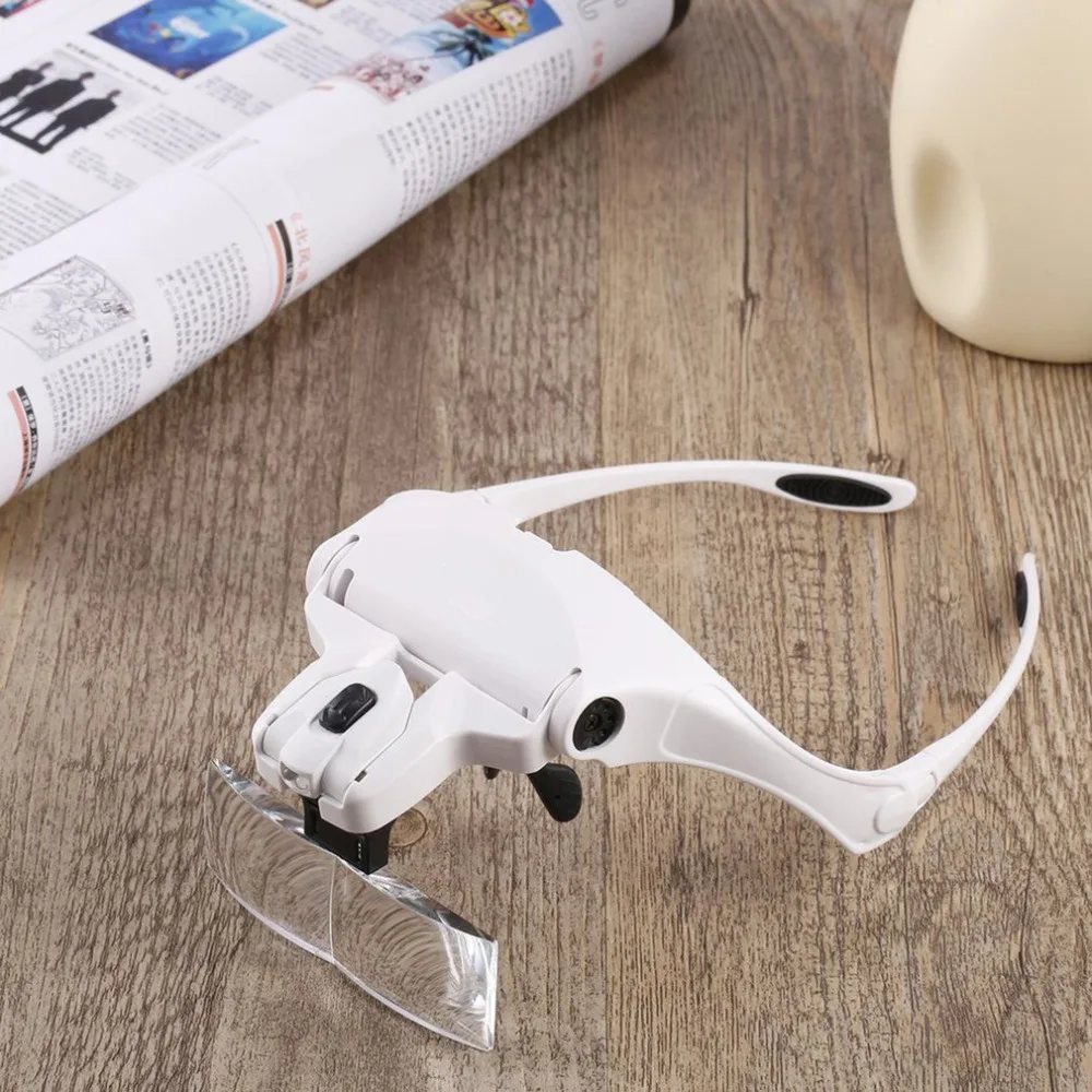 5Pcs 2LED Head Lamps Lens Interchangeable Headband Magnifier Glasses 1.0X/1.5X/2.0X/2.5X/3.5X Magnifications Magnifying Glasses
5Pcs 2LED Head Lamps Lens Interchangeable Headband Magnifier Glasses 1.0X/1.5X/2.0X/2.5X/3.5X Magnifications Magnifying Glasses