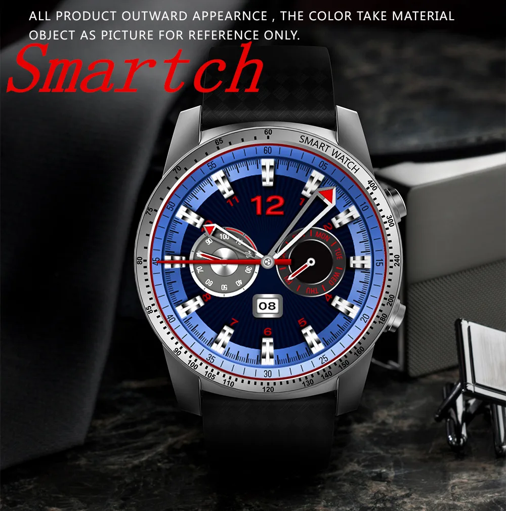 Smartch KW99 Smart Watch Android 5.1 MTK6580 RAM ROM 512MB 8GB Support GPS WiFi 3G SIM Card Heart rate Smartwatch PK KW88 KW98
Smartch KW99 Smart Watch Android 5.1 MTK6580 RAM ROM 512MB 8GB Support GPS WiFi 3G SIM Card Heart rate Smartwatch PK KW88 KW98