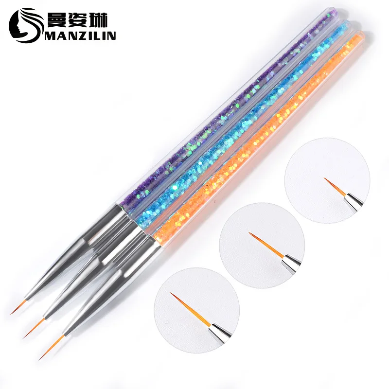 3PC/Set Sequins Nail Art Brush Drawing Painting Carving Pen Design Manicure Tools 7/9/11mm Acrylic Liner UV Gel Decoration Tools
3PC/Set Sequins Nail Art Brush Drawing Painting Carving Pen Design Manicure Tools 7/9/11mm Acrylic Liner UV Gel Decoration Tools