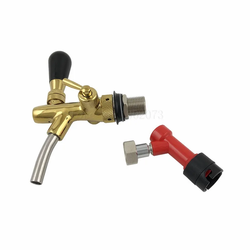 Homebrew Kegging Kit Adjustable Beer Tap Faucet Golden Plating with Quick Adapter and Liquid Pin Lock Disconnect Beer Brewing
Homebrew Kegging Kit Adjustable Beer Tap Faucet Golden Plating with Quick Adapter and Liquid Pin Lock Disconnect Beer Brewing