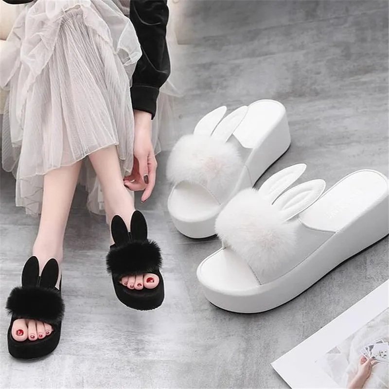 2019 New summer fashion ladies muffin slippers soft plush rabbit slippers comfortable non-slip indoor outdoor flip flops M 227
2019 New summer fashion ladies muffin slippers soft plush rabbit slippers comfortable non-slip indoor outdoor flip flops M 227