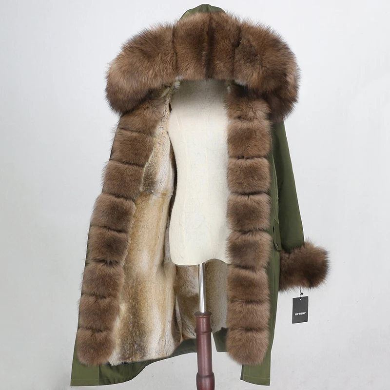 OFTBUY Waterproof Parka X-long Real Fur Coat Winter Jacket Women Natural Fox Fur Collar Hood Real Rabbit Fur Liner Streetwear
OFTBUY Waterproof Parka X-long Real Fur Coat Winter Jacket Women Natural Fox Fur Collar Hood Real Rabbit Fur Liner Streetwear