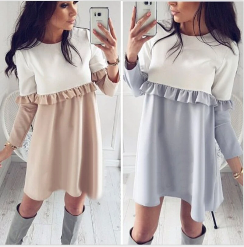 New Women Bodycon Casual Long Sleeve Party Cotton Dress Lace Patchwork Autumn Dresses
New Women Bodycon Casual Long Sleeve Party Cotton Dress Lace Patchwork Autumn Dresses