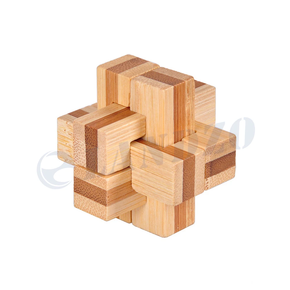 Дизайн головоломка для развития интеллекта Kong Ming Lock деревянная Блокировка