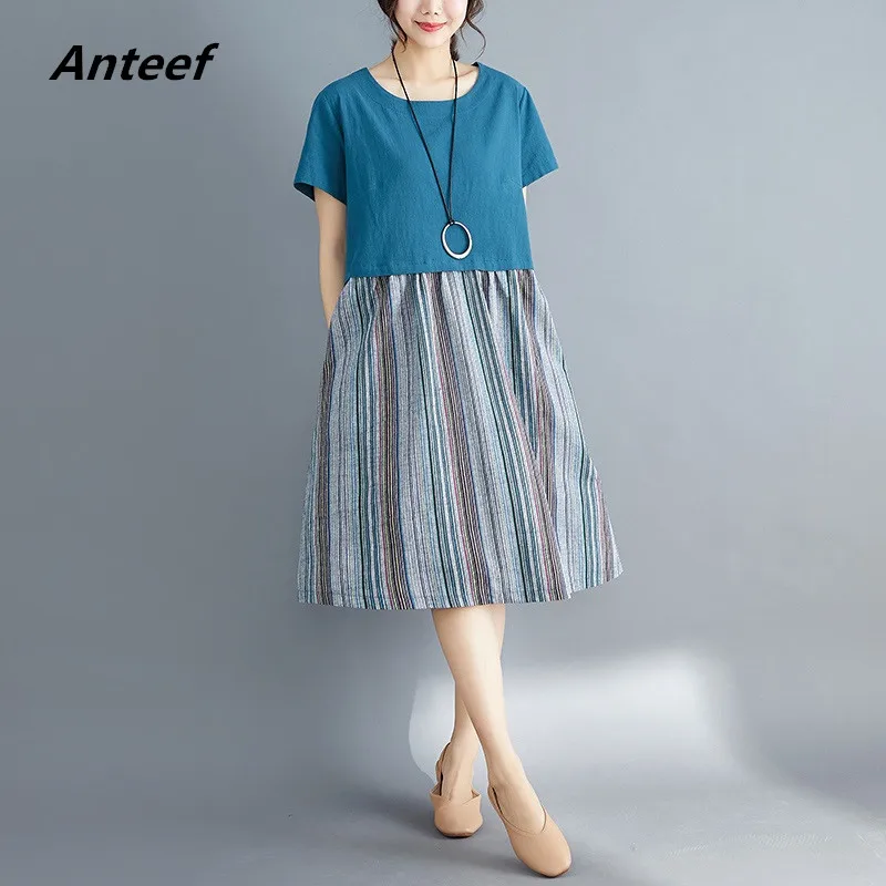 cotton linen plus size vintage women casual loose midi summer dress elegant clothes 2019 ladies dresses sundress streetwear
cotton linen plus size vintage women casual loose midi summer dress elegant clothes 2019 ladies dresses sundress streetwear