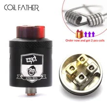 Bobina pai rei rda atomizador 24mm diâmetro 810 fio fluxo de ar ajustável com bf squonk pino tanque para e cigarro caixa de hookah mod(China)