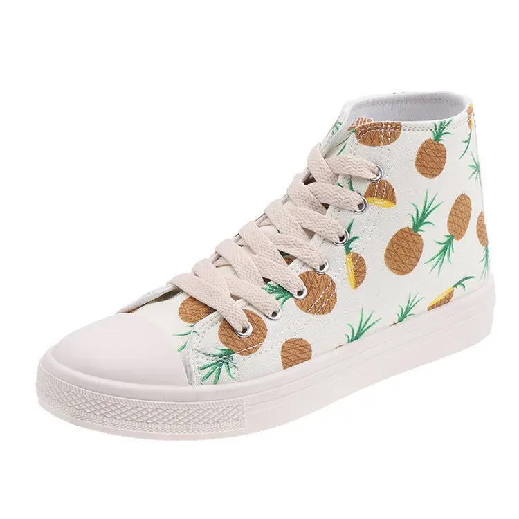 2019 summer flat shoes pineapple design skateboard shoes vintage Hong Kong style canvas women's ins student shoes White shoe
2019 summer flat shoes pineapple design skateboard shoes vintage Hong Kong style canvas women's ins student shoes White shoe