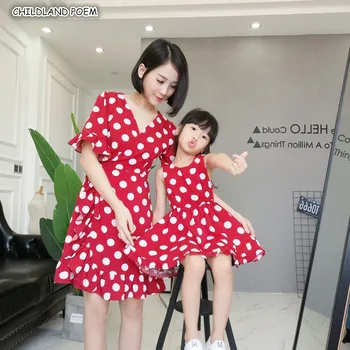Mother Daughter Dresses 2019 Summer Polka Dot Family Matching Clothes Family Look Mom And Daughter Dress Mommy And Me Clothes
Mother Daughter Dresses 2019 Summer Polka Dot Family Matching Clothes Family Look Mom And Daughter Dress Mommy And Me Clothes