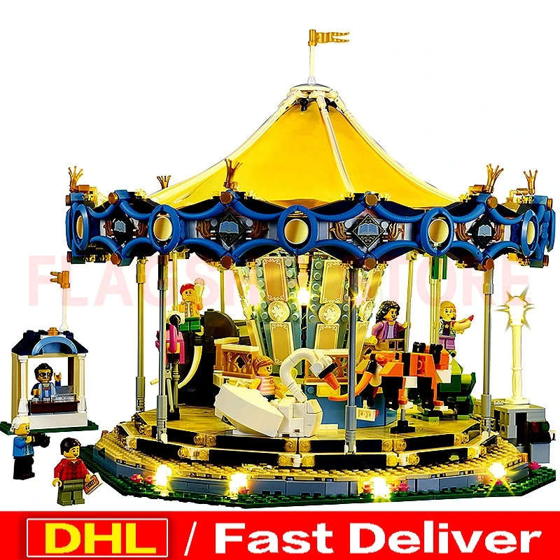 IN STOCK LP 15036 2705PCS 15036B with light City Street Carousel Model Building Kits Blocks lelyings Toys Clone 10257
IN STOCK LP 15036 2705PCS 15036B with light City Street Carousel Model Building Kits Blocks lelyings Toys Clone 10257