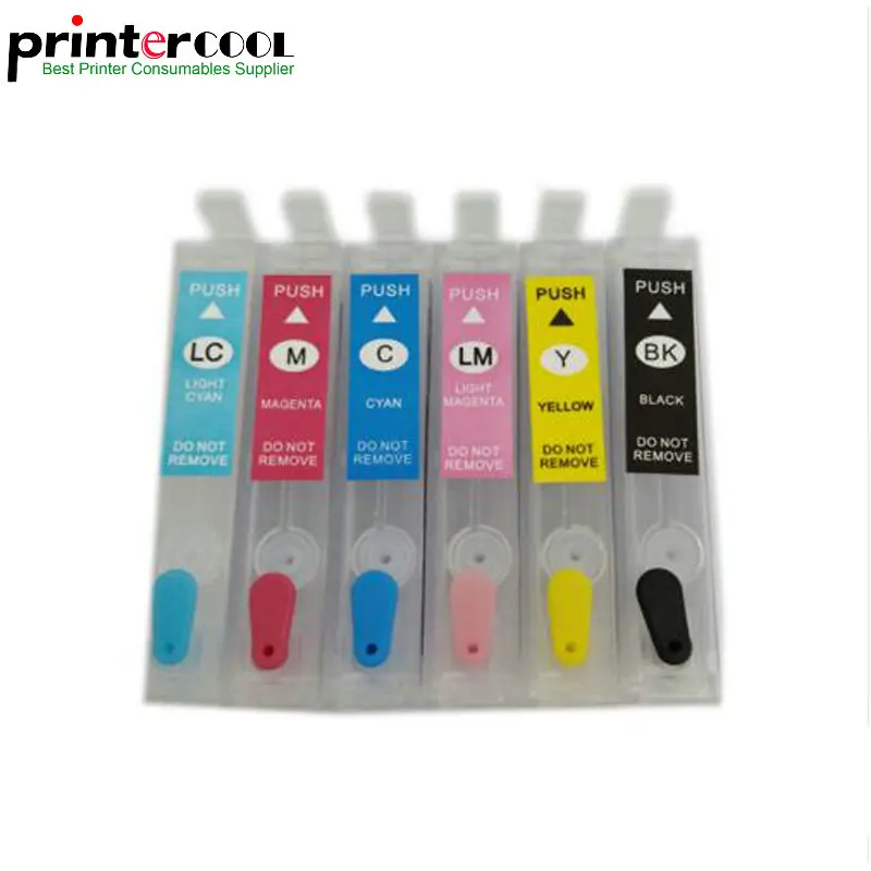 einkshop T0811 - T0816 Refillable Ink Cartridge T0811 For Epson Stylus photo 1410 R270 R390 RX590 R290 R610 RX690 T50 TX700W
einkshop T0811 - T0816 Refillable Ink Cartridge T0811 For Epson Stylus photo 1410 R270 R390 RX590 R290 R610 RX690 T50 TX700W