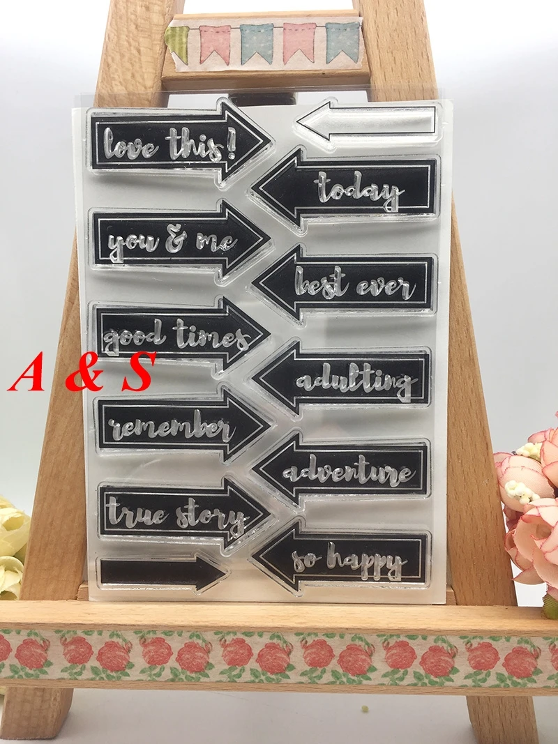 CLEAR STAMPS Latter Arrows Scrapbook Card album paper craft silicon rubber roller transparent stamps
CLEAR STAMPS Latter Arrows Scrapbook Card album paper craft silicon rubber roller transparent stamps