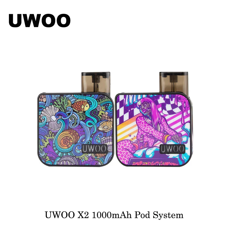 electronic cigarettes UWOO X2 1000mAh Pod System Kit Refillable Pod 2ml Capacity With Creamic 1.1ohm Coil VS Lost Vape Orion Pod
electronic cigarettes UWOO X2 1000mAh Pod System Kit Refillable Pod 2ml Capacity With Creamic 1.1ohm Coil VS Lost Vape Orion Pod
