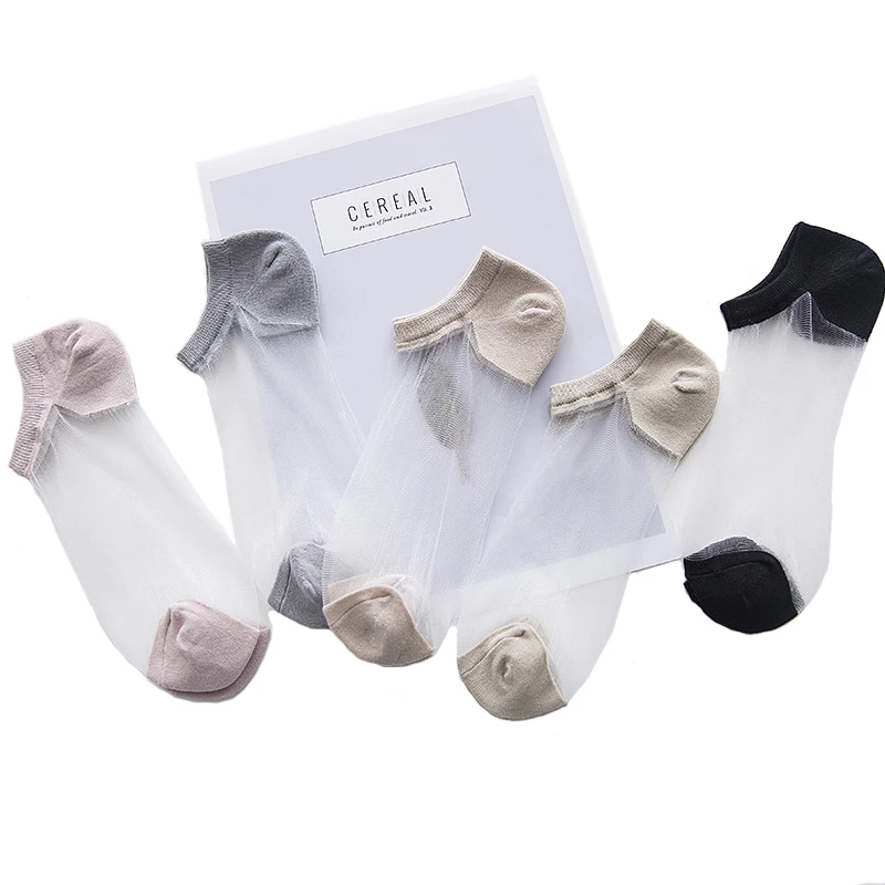 5 Pairs Women Summer Transparent Socks Female Ultrathin Cotton Short Invisible Low Cut Boat Socks Crystal Glass Silk Ankle Sox
5 Pairs Women Summer Transparent Socks Female Ultrathin Cotton Short Invisible Low Cut Boat Socks Crystal Glass Silk Ankle Sox