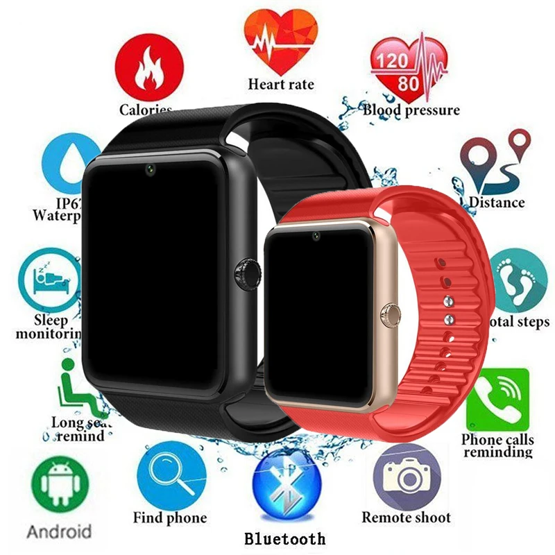 Bluetooth Smart Watch Men GT08 With Touch Screen Big Battery Support TF Sim Card Camera For IOS iPhone Samsung Android Phone
Bluetooth Smart Watch Men GT08 With Touch Screen Big Battery Support TF Sim Card Camera For IOS iPhone Samsung Android Phone