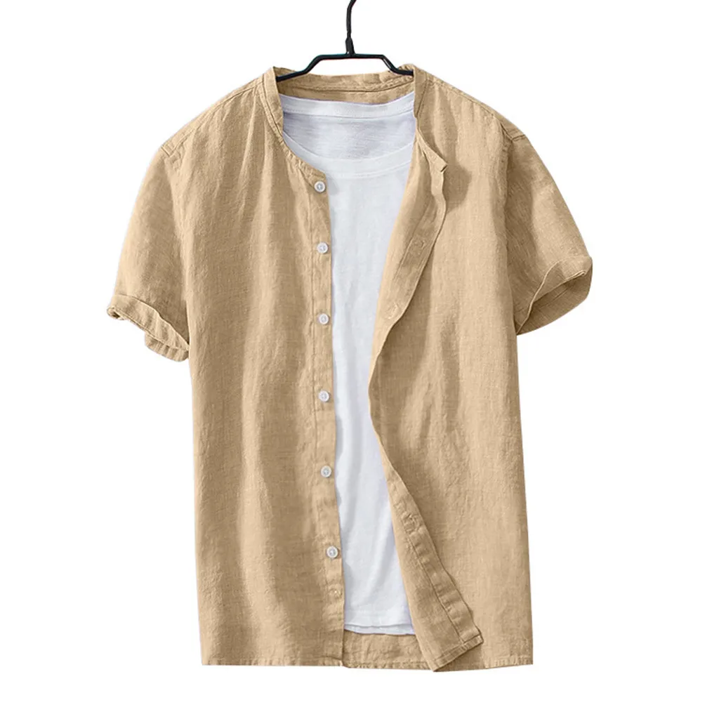 Summer Men's Shirt Thin Breathable Korean Harajuku Solid Short Sleeves Mens Casual Shirts Hip Hop Streetwear Button Cotton Shirt
Summer Men's Shirt Thin Breathable Korean Harajuku Solid Short Sleeves Mens Casual Shirts Hip Hop Streetwear Button Cotton Shirt
