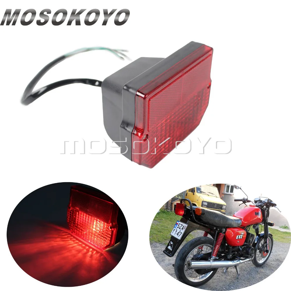 Motorcycle Tail Brake Light Stop Lamp Taillights for MZ ETZ 150 250 251 301 SUZUKI TS 125 150 250 Simson SR50 S51
Motorcycle Tail Brake Light Stop Lamp Taillights for MZ ETZ 150 250 251 301 SUZUKI TS 125 150 250 Simson SR50 S51