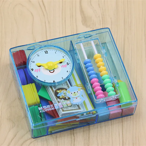 Student Math Teaching Tools Multifunction studing box include counter Geometry clock free shipping
Student Math Teaching Tools Multifunction studing box include counter Geometry clock free shipping