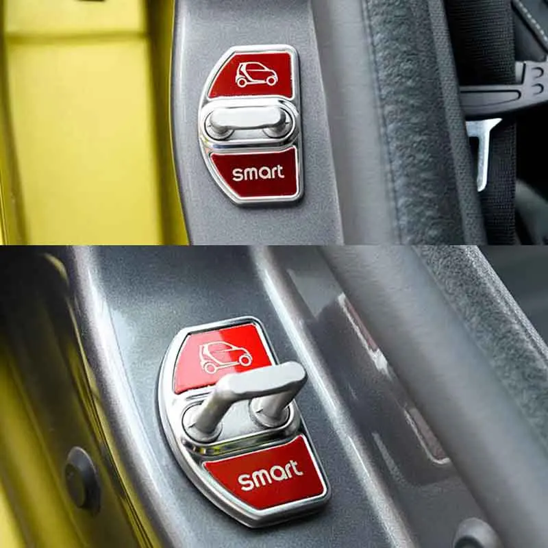 stainless steel door lock cover decorative anti-rust protective cover for Benz smart Fortwo Forfour 453 451 452 450 car styling
stainless steel door lock cover decorative anti-rust protective cover for Benz smart Fortwo Forfour 453 451 452 450 car styling