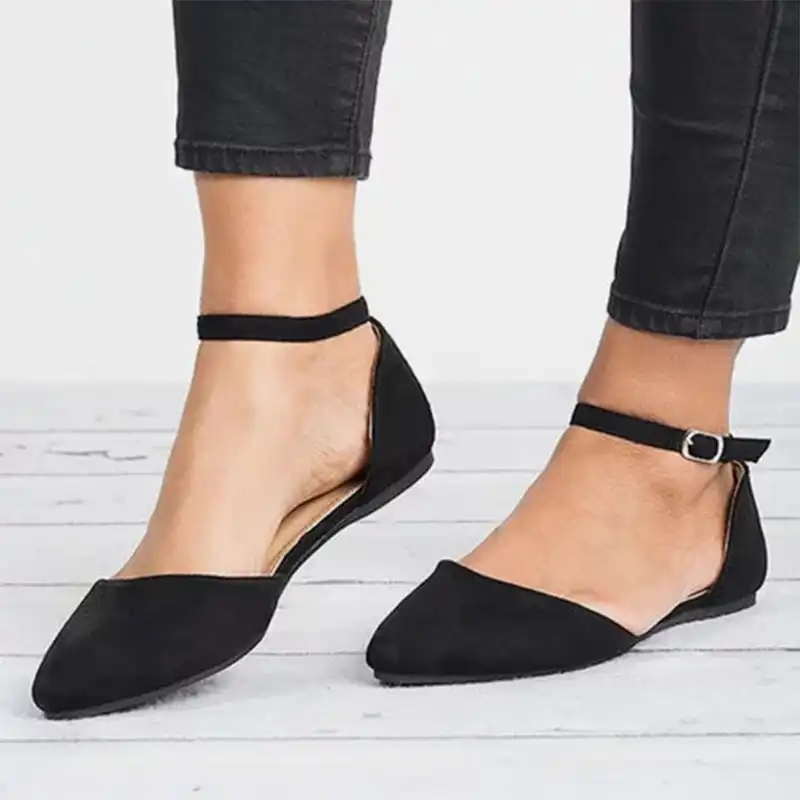 women's flat shoes with straps