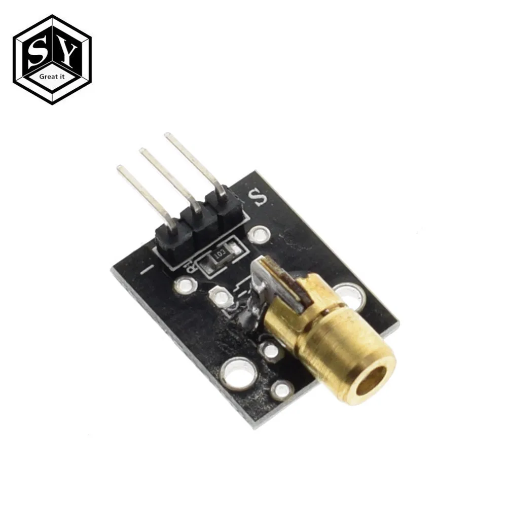 1PCS Great IT KY-008 650nm Laser sensor Module 6mm 5V 5mW Red Laser Dot Diode Copper Head for arduino DIY Kit
1PCS Great IT KY-008 650nm Laser sensor Module 6mm 5V 5mW Red Laser Dot Diode Copper Head for arduino DIY Kit