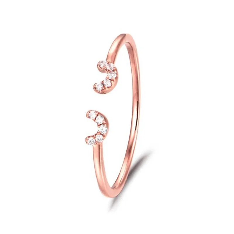 2018 New Fashion 18K Gold Double Midi Crescent Moon Open Rings For Women Rose Gold Ring Jewelry Bijoux Birthday Gifts
2018 New Fashion 18K Gold Double Midi Crescent Moon Open Rings For Women Rose Gold Ring Jewelry Bijoux Birthday Gifts