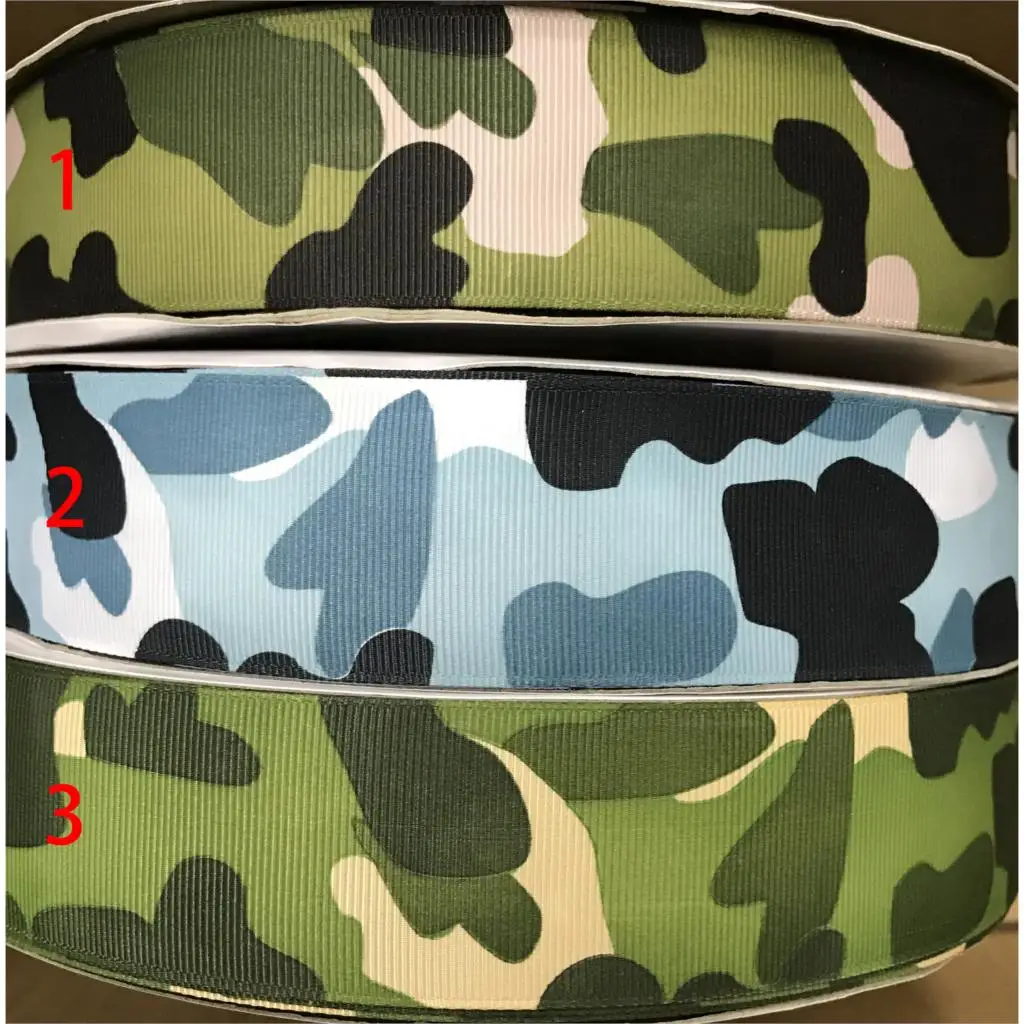 Crazy Discount1-1/2" 38mm 3 Choices Camouflage Printed Grosgrain Ribbon DIY Hairbows Materials Gift Wrapping Handmade 100 Yards
Crazy Discount1-1/2" 38mm 3 Choices Camouflage Printed Grosgrain Ribbon DIY Hairbows Materials Gift Wrapping Handmade 100 Yards