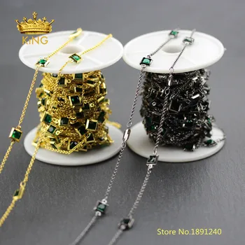 5meters 6mm Square Glass Chains,Faceted Dark Green Glass Wire Wrapped Plated Gold/Gunmetal Copper Connectors Chains Bulk BH44
5meters 6mm Square Glass Chains,Faceted Dark Green Glass Wire Wrapped Plated Gold/Gunmetal Copper Connectors Chains Bulk BH44