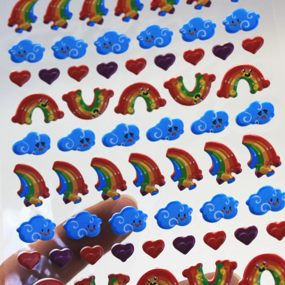 3Sheet Rainbow and clouds Diary Decoration Kids Stickers Scrapbooking Baby Gift Children Toys
3Sheet Rainbow and clouds Diary Decoration Kids Stickers Scrapbooking Baby Gift Children Toys