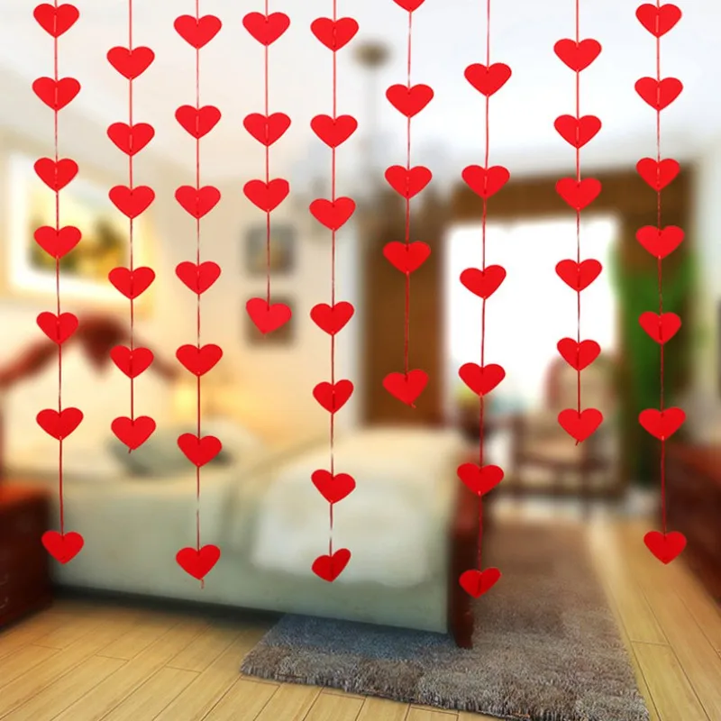 16 Hearts Romantic Wedding Decoration Marriage Room Layout DIY Non-woven Garland Creative Love Heart Curtain Wedding Supplies
16 Hearts Romantic Wedding Decoration Marriage Room Layout DIY Non-woven Garland Creative Love Heart Curtain Wedding Supplies