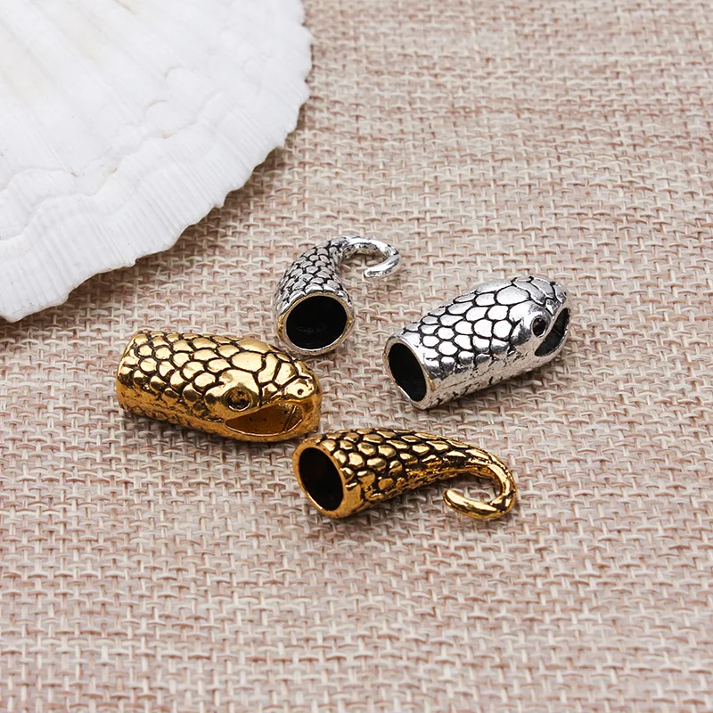10pcs/lot Inner Size 6.5*7 mm Antique Silver Gold Snake Clasps Hooks End Cap Connectors For Necklace Bracelet Jewelry Making
10pcs/lot Inner Size 6.5*7 mm Antique Silver Gold Snake Clasps Hooks End Cap Connectors For Necklace Bracelet Jewelry Making