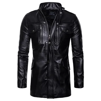 Men Long-term PU Leather Slim Jacket Casual Black Four-pocket Motorcycle Leather Jacket Coats For Male Nice Autumn Winter M-4XL
Men Long-term PU Leather Slim Jacket Casual Black Four-pocket Motorcycle Leather Jacket Coats For Male Nice Autumn Winter M-4XL