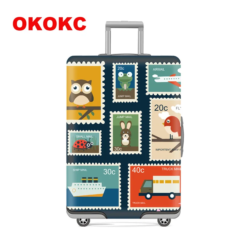 Чехол для чемодана OKOKC Эластичный Защитный чехол чемоданов 19-32 дюймов на