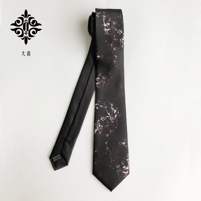 Фото В подарок витанж стиль черный зерна Креативный галстук olded ткань для упаковки