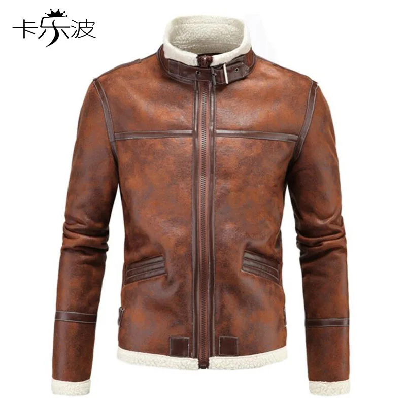 KALEBO 2017 new men's self-cultivation collar leather jacket coat one casual men's warm windproof men's leather jacket
KALEBO 2017 new men's self-cultivation collar leather jacket coat one casual men's warm windproof men's leather jacket