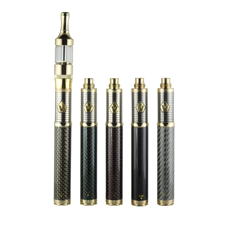 Electronic cigarette Vision III kits Adjustable Voltage 1600mAh carbon fiber vision 3 battery 510 thread vape pen vapor kits