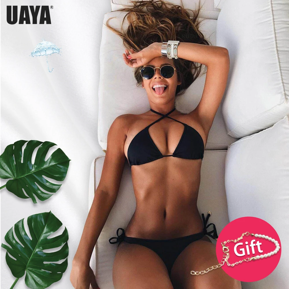 Sexy Solid Bikini swimwear women Beach 2019 Brazilian Swimwear Female Thong Bikinis Set Departure Beach Swimsuit String Biquini
Sexy Solid Bikini swimwear women Beach 2019 Brazilian Swimwear Female Thong Bikinis Set Departure Beach Swimsuit String Biquini