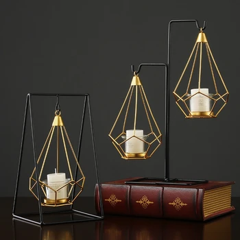 Nordic Style Wrought Iron Geometric Candle Holders Handing Romantic Dinner Candlestick For Cup Candles Home Wedding Party Decor
Nordic Style Wrought Iron Geometric Candle Holders Handing Romantic Dinner Candlestick For Cup Candles Home Wedding Party Decor
