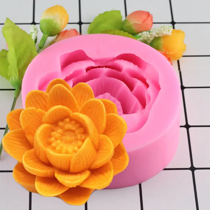 3D Beautiful Lotus Flower Silicone Soap Moulds For Fondant Cake Decorating Tools DIY Baking Chocolate Soap Mold
3D Beautiful Lotus Flower Silicone Soap Moulds For Fondant Cake Decorating Tools DIY Baking Chocolate Soap Mold