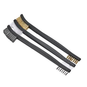 3pcs Mini Steel Wire Brush Set Brass Cleaning Nylon Polishing Detail Metal Rust Brush Bottle Cleaner Cleaning Dish Brush
3pcs Mini Steel Wire Brush Set Brass Cleaning Nylon Polishing Detail Metal Rust Brush Bottle Cleaner Cleaning Dish Brush