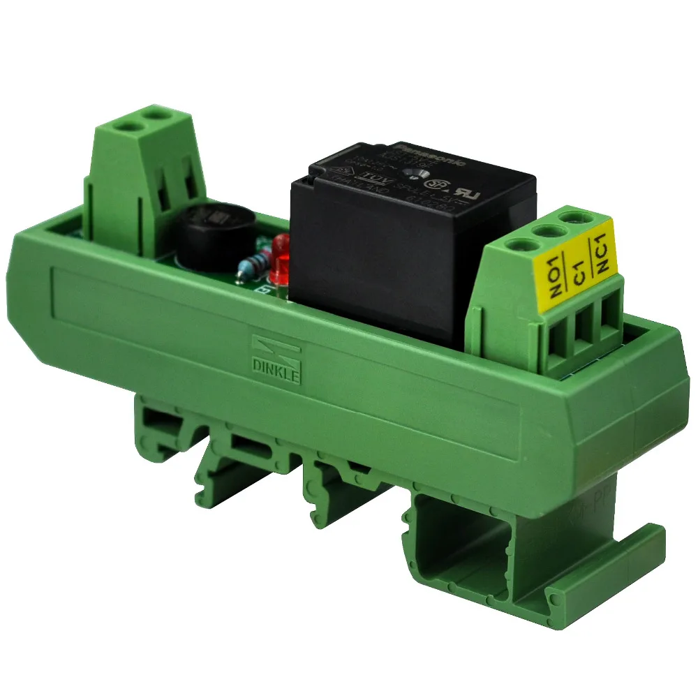 Electronics-Salon AC/DC 12V Slim DIN Rail Mount 10Amp SPDT Power Relay Interface Module, JS1-12V-F.
Electronics-Salon AC/DC 12V Slim DIN Rail Mount 10Amp SPDT Power Relay Interface Module, JS1-12V-F.